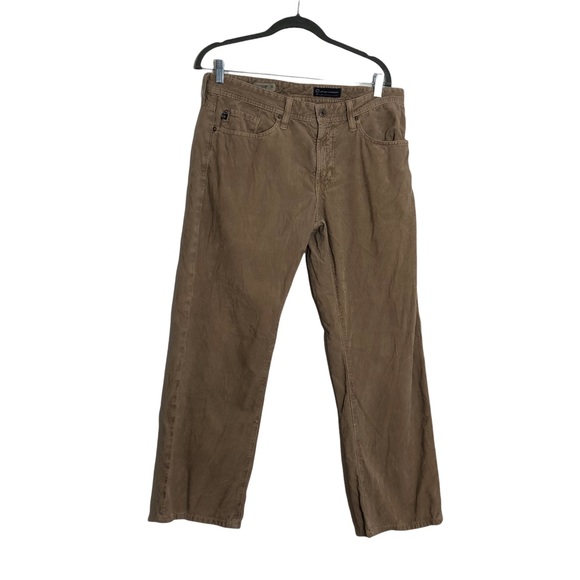 AG Adriano Goldschmied The Protege straight leg khaki corduroy pants 32 Short - Picture 7 of 15
